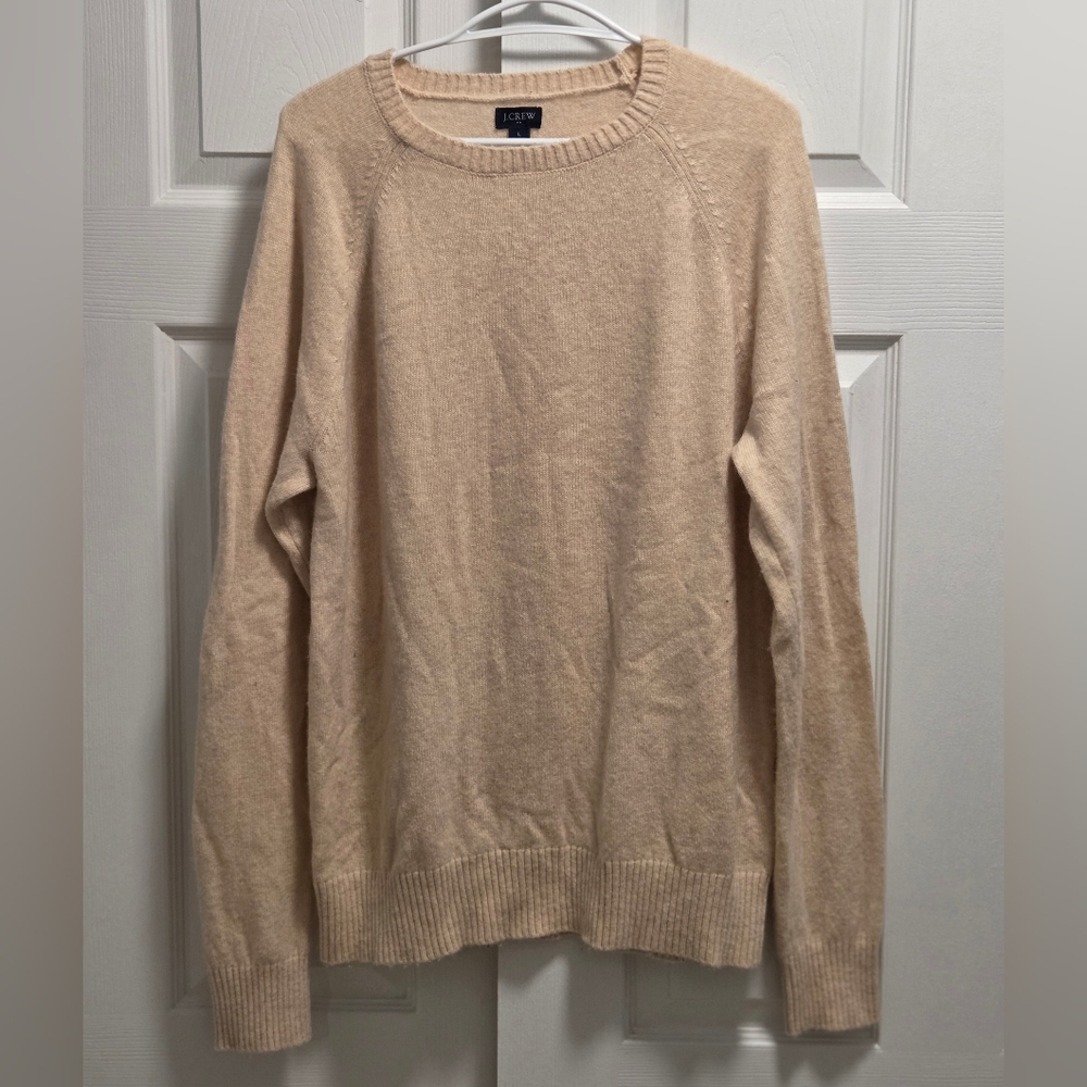 (5/$25) J. Crew Beige Sweater Size Large